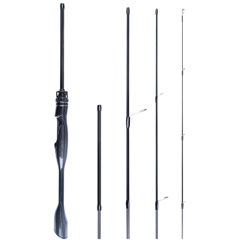 FISHINGFANS ORCA Tragbare Reise-Angelrute Leichte Kohlefaser 5-teilig FUJI O GUIDE 1-8g UL Ultraleichte Angelrute – Detail 7