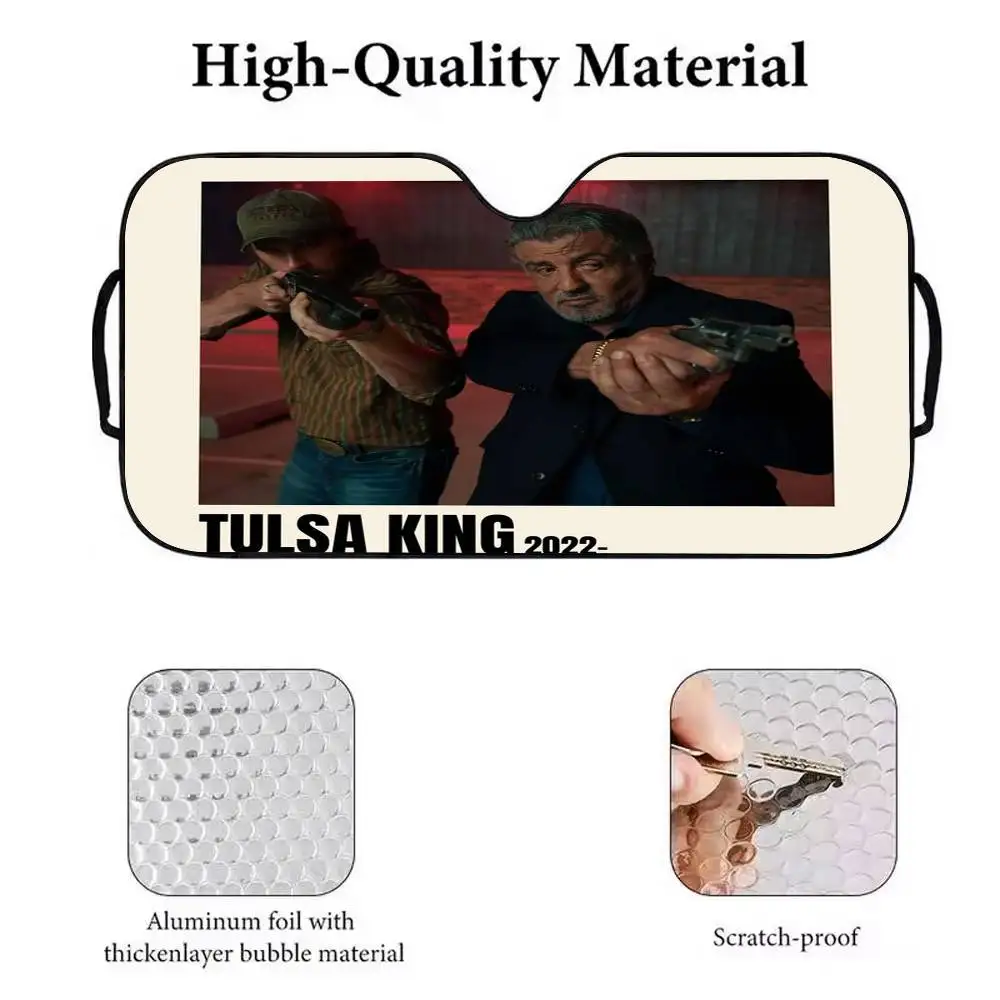 مظلة شمسية للسيارة من فيلم T-Tulsa K-King، مظلة للزجاج الأمامي للسيارة، حماية من الأشعة فوق البنفسجية ومبرد داخلي #2