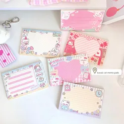 MINKYS-Bloc-notes chat Kawaii, liste de tâches, paperlaria, école, papeterie, nouveauté