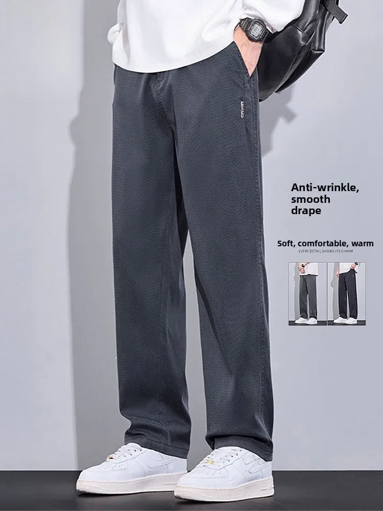 

Men's Straight Leg Casual Pants Spring 2026 New Sle American Loose Fit Versatile Long Trousers Youth Faion