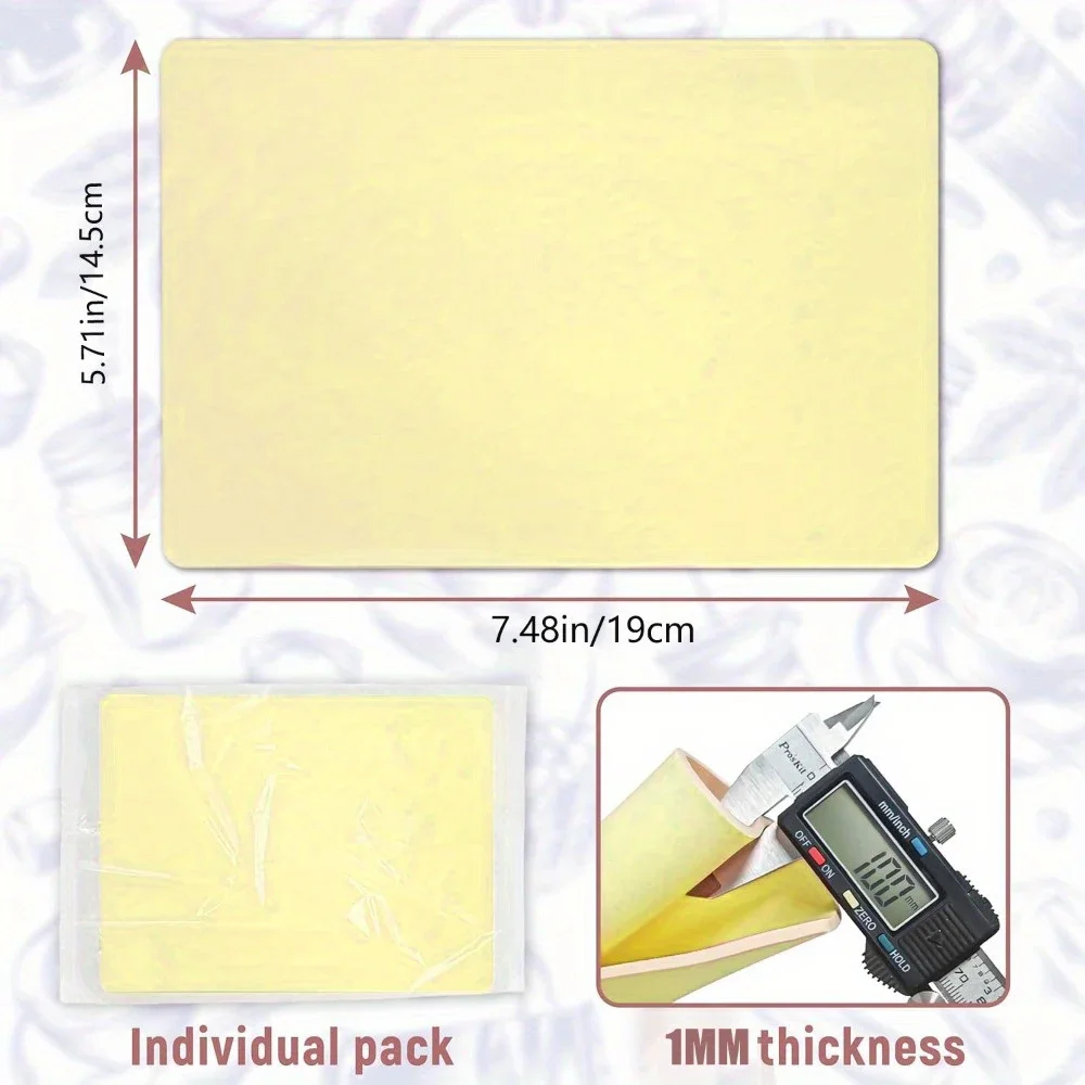 15 قطعة/المجموعة الوشم ممارسة الجلد 1 مللي متر سيليكون وهمية الجلد على الوجهين ل تجميل دائم التدريب توريد الوشم التبعي