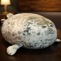 20cm Seal Toys Kawaii Blob Seal Plush Toys 3D Novelty Sea Lion Doll Pillow Stuffed Animal Peluche Figures Room Decor