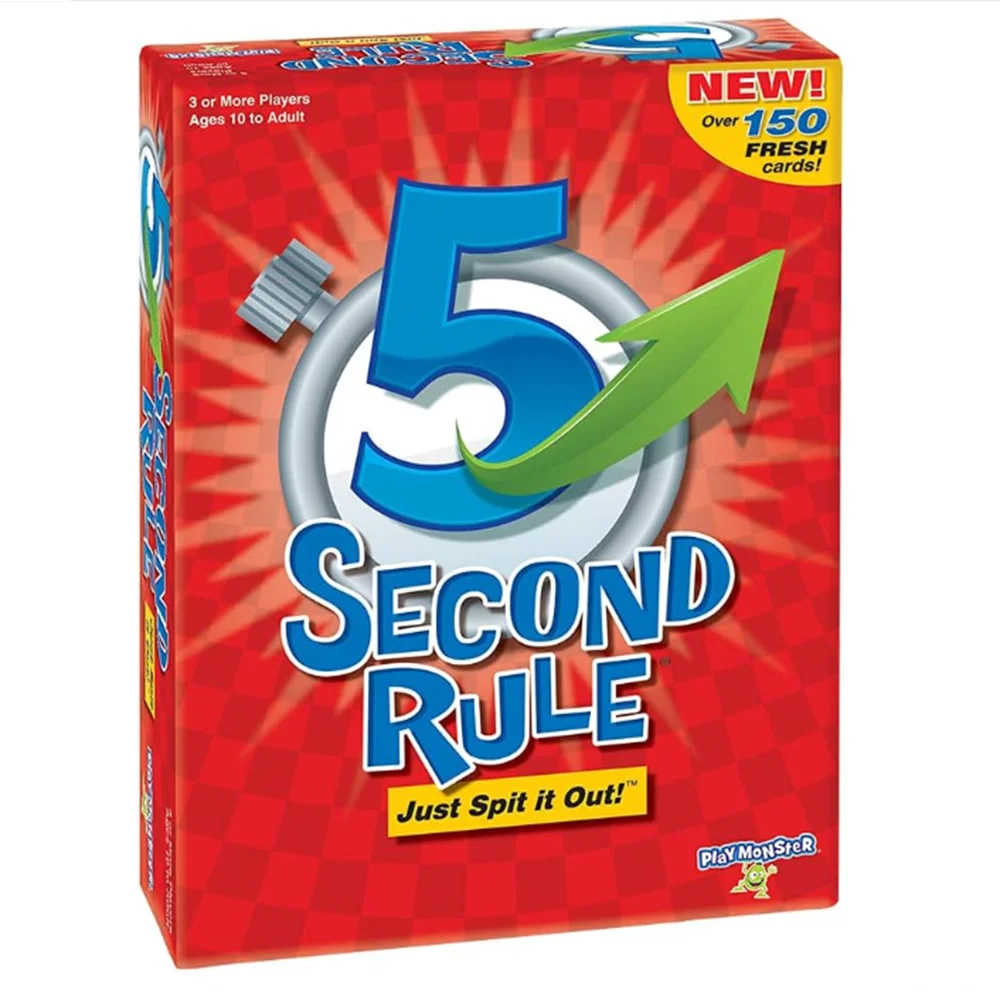 5-second Rule Party Game - Second Edition - Think Fast and Shout Out Answers - Suitable for children aged 10 and above