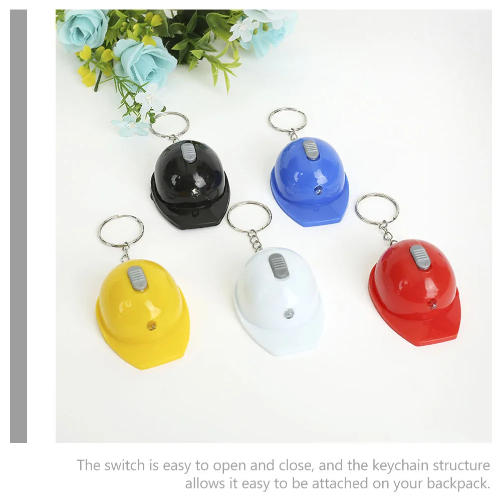 

10 Pcs Building Flashlight Keychain Led Printable Mini Security Button Outdoor