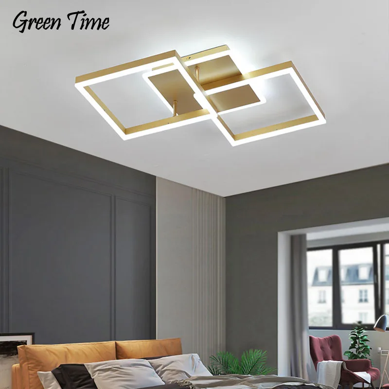 

Dimmable Modern Led Ceiling Lamp for Living room Dining room Bedroom Kitchen Corridor Light Home Decor Ceiling Light Gold Lustre