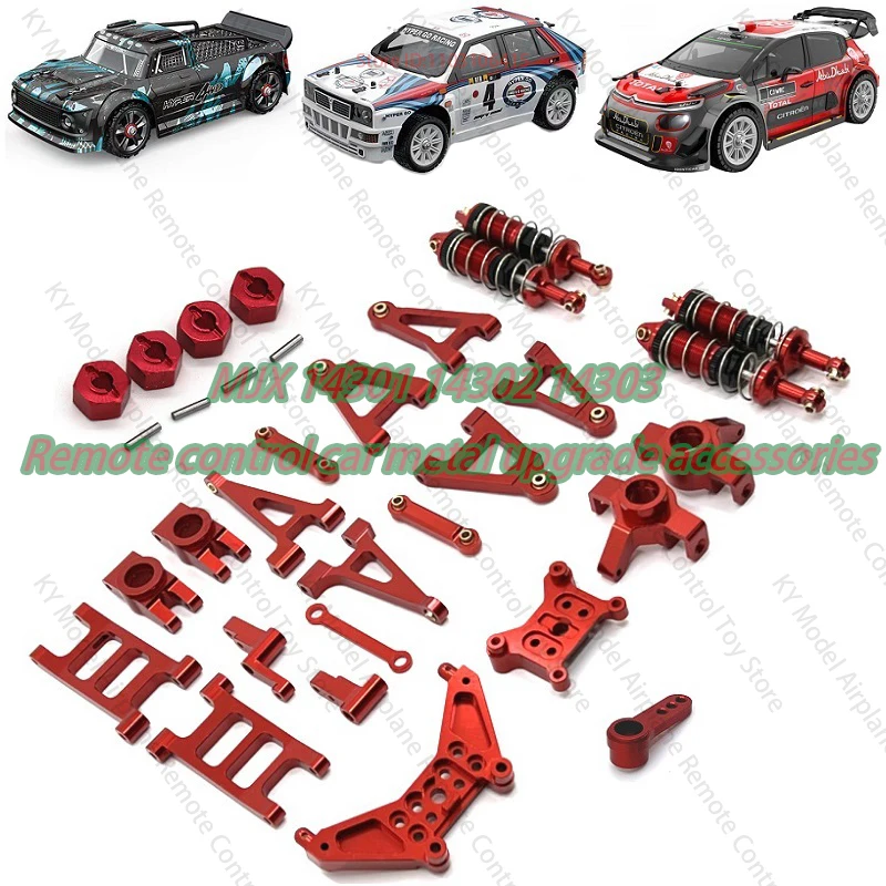 Mjx 14301 14302 14303 Remote Control Car Metal Upgrade Accessories Swing Arm Screw Tools Steering Cup Shock Absorber Suit
