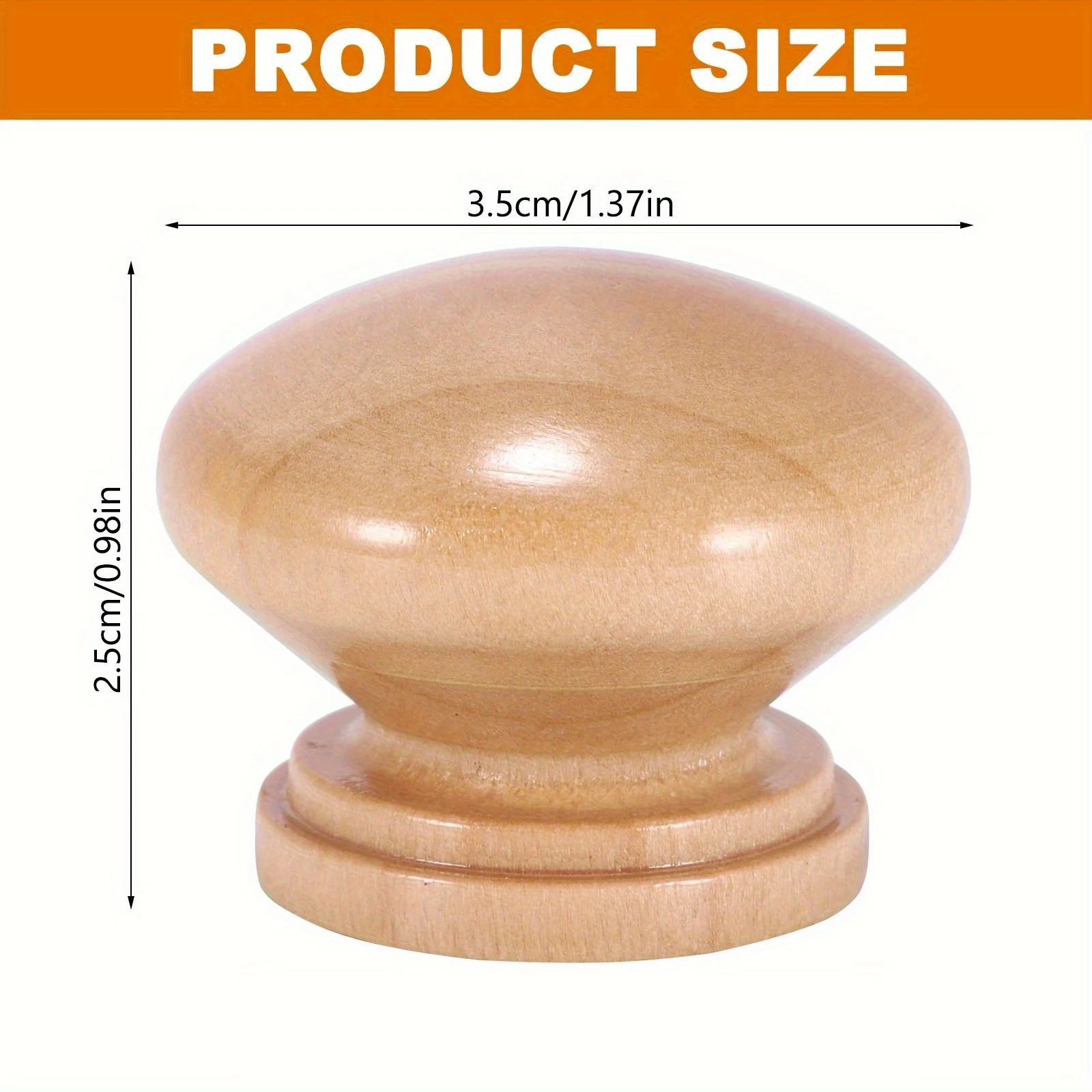 10pcs Wooden Handle Circular Natural Wooden Cabinet Drawer Wardrobe Knobs Door Pull Kitchen Handle Furniture Hardware