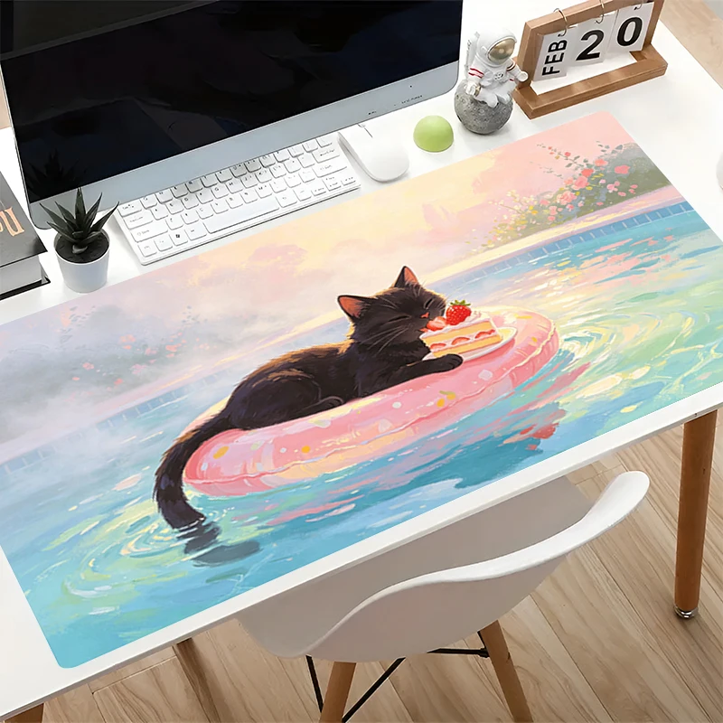 High-Quality Mouse Pad Large Desk Mat Office Laptop Gamer Carpet Cute Cat Computer Mouse Mat Non-Slip Extended Gaming Mousepads