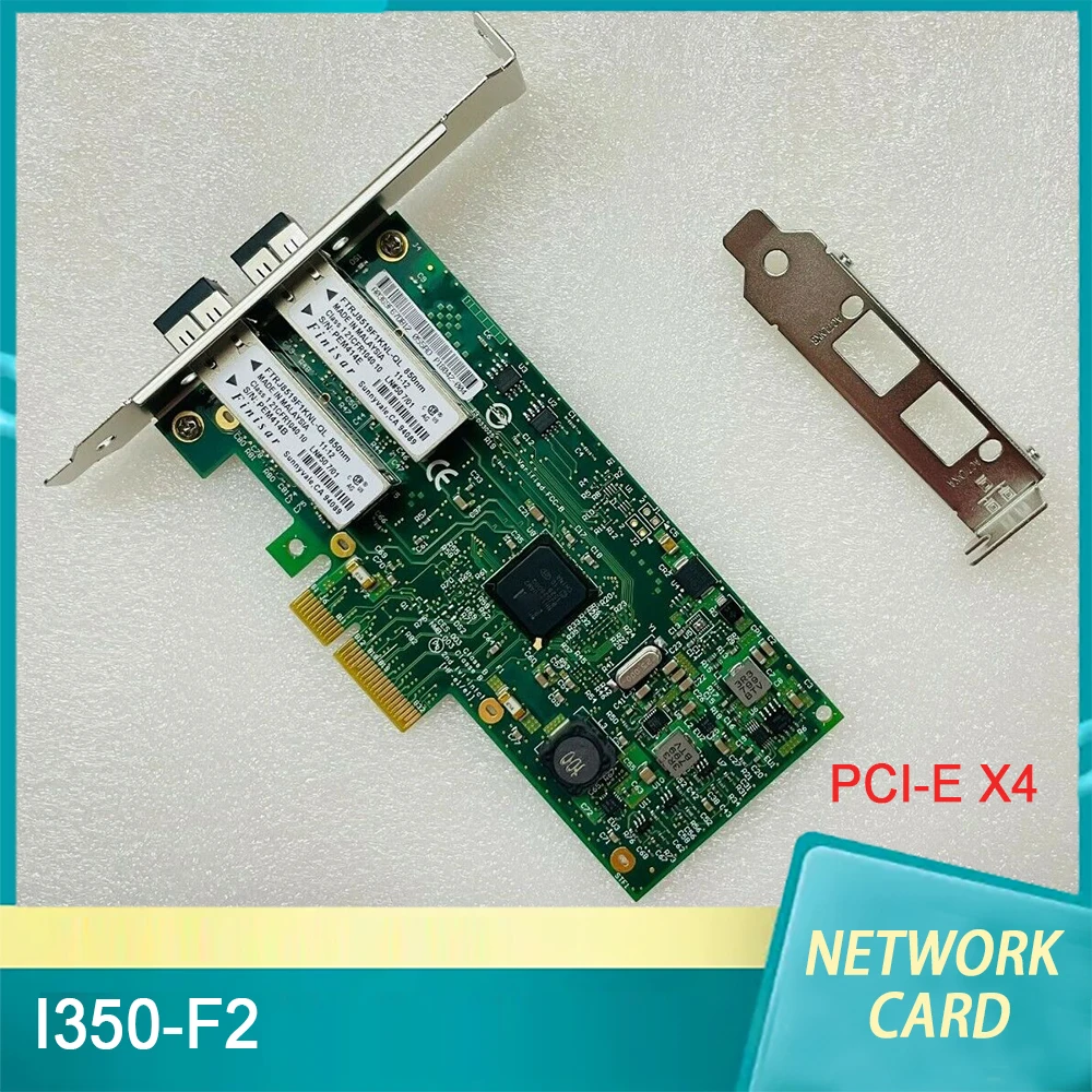 ل إنتل I350-F2 PCI-E X4 SFP المتعدد المنفذ المزدوج جيجابت إيثرنت الألياف البصرية Lan بطاقة الشبكة عالية الجودة سريع السفينة