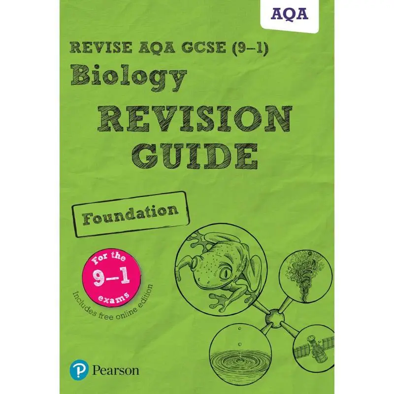 دليل مراجعة كريم الأساس البيولوجي AQA GCSE من بيرسون، بما في ذلك المراجعة عبر الإنترنت والمسابقات للامتحان 2025 و2026
