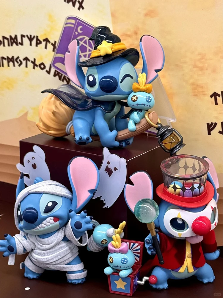 Caja ciega de Stitch de Disney, serie V2, diario extraño, figuras de Anime, caja misteriosa coleccionable, bonita estatua de Pvc, muñeca, regalo de cumpleaños para niños