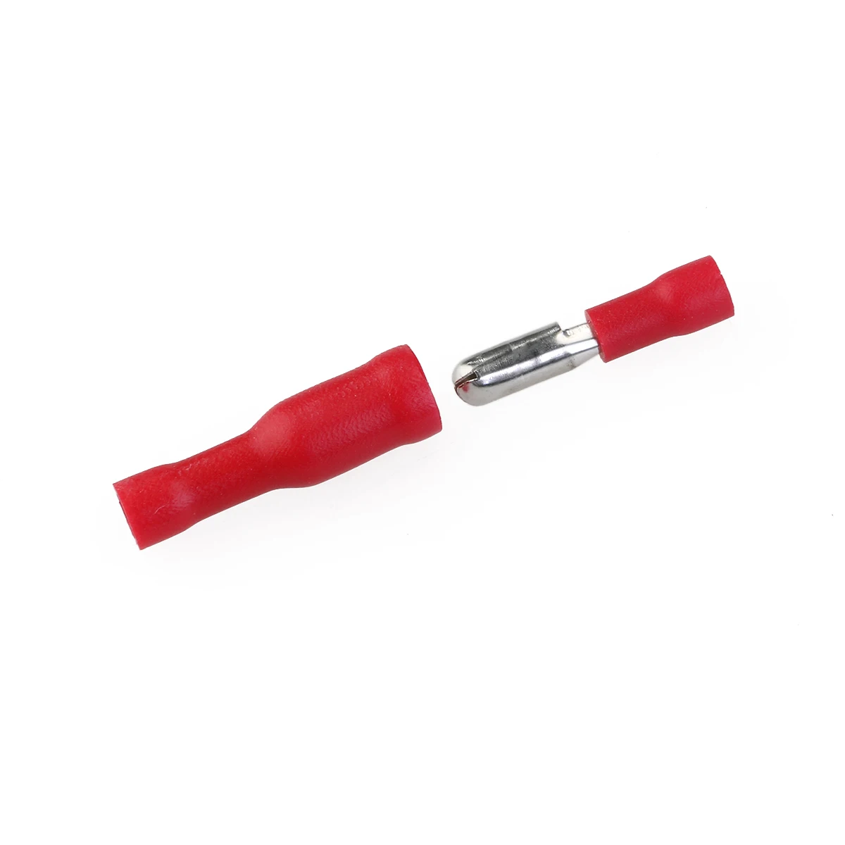 

100Pcs Cold Press Bullet Terminals Insulated Male Female Quick Splice Connectors for Marine Car Wiring Electrical Installation