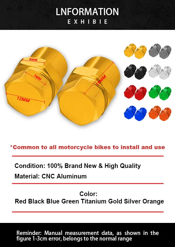 2024 High Quality For YZF-R1 YZF-R1M New Motorcycle Accessories CNC Aluminum Wheel Tire Valve Caps Airtight Covers yzf r1 r1m