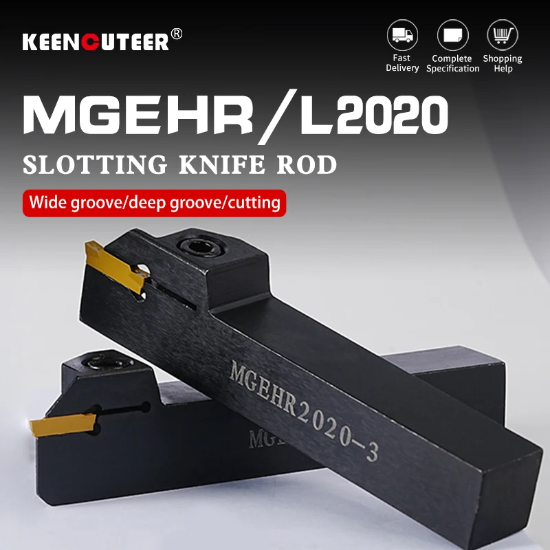 MGEHR2020-1.5/2/2.5/3/4 Grooving Turning Tool MGMN Carbide Insert MGEHR Straight Shank External Tool Holder Lathe Bar