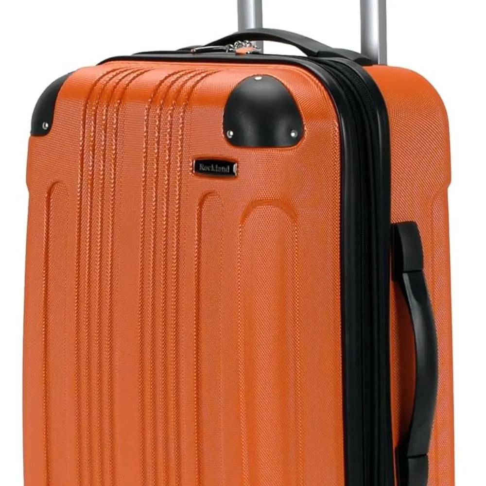 Orangefarbenes 20-Zoll-Hardside-Spinner-Gepäck, Handgepäck, Rockland London