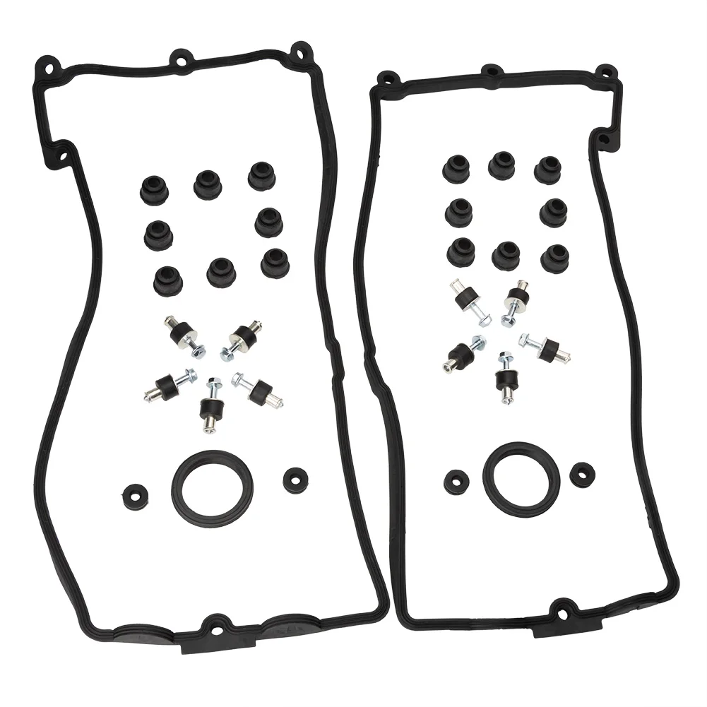 Left and Right Valve Cover Gaskets Set for BMW 545i 550i 645ci 745i X5 4.4L 4.8L OEM # 11127513195 11127513194 11 12 7 513 194