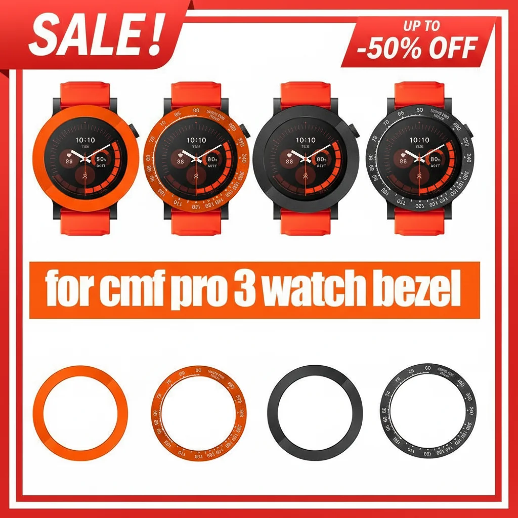 For CMF Pro 3 Bezel ,Watch Case Matte Texture Bezel Anti-scratch Protector Smart Watch Case Bumper For CMF Pro 3 Accessories