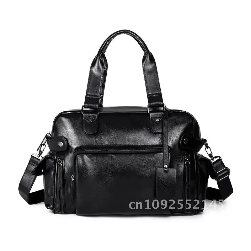 New Fashion Men's Handbag Large Capacity Casual Versatile Brand Portable Bag High Quality Shoulder Travel Bag Bag Storage Trend