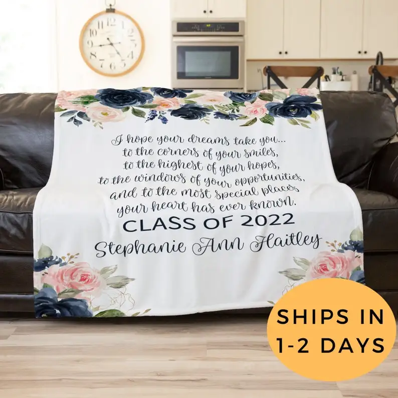 

2022 Graduation Gifts, High School Graduation Gift For Her, College Graduation 2022, Graduation Blanket 2022, Graduation Present