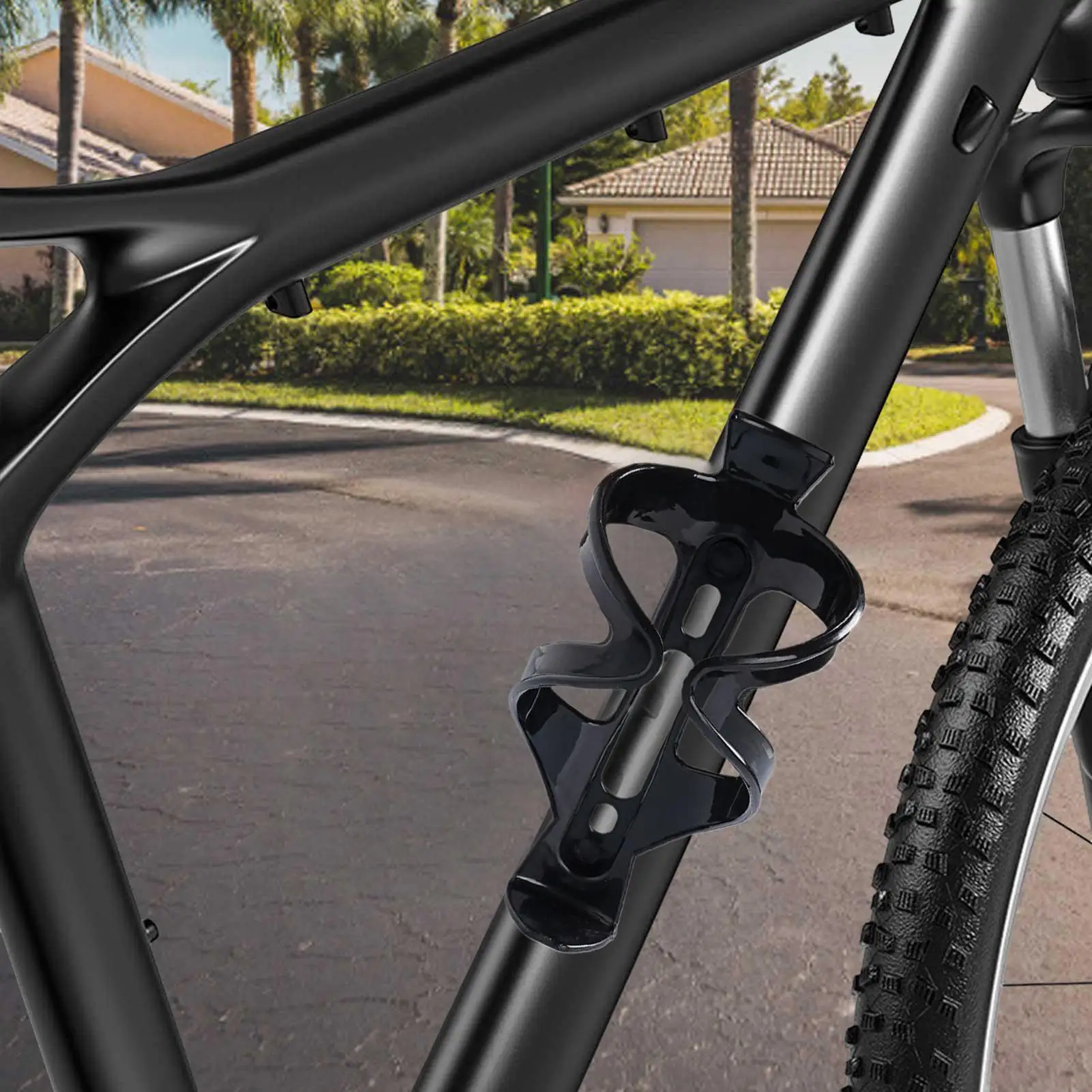 Water Bottle Holder For Bike 360-Degree Adjustable Mount No Punch Bicycle Cup Holder For Frame Mountain Cycling Road Driving