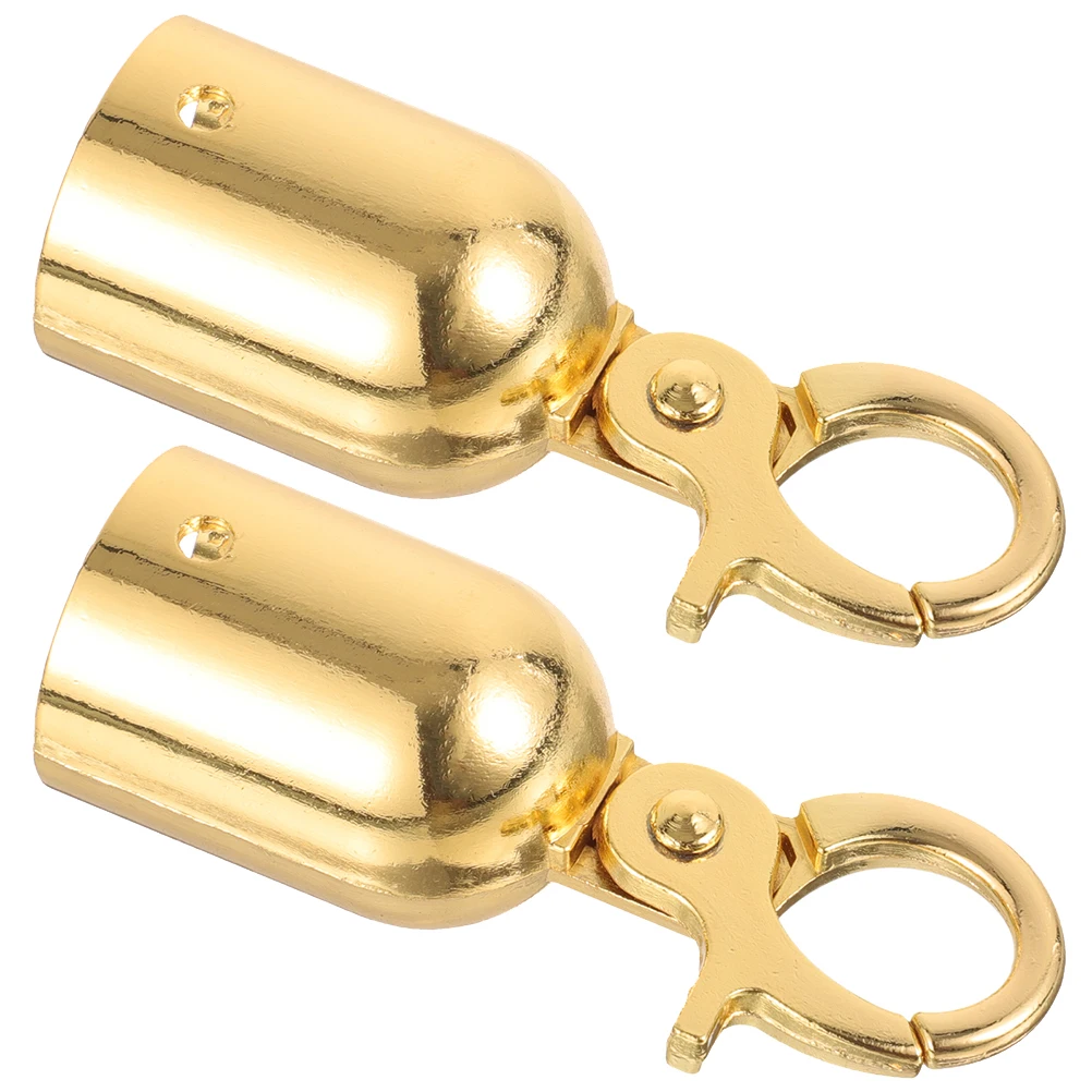 

2pcs Rope End Stopper Silver Hook for Decking Stainless Steel Durable Installation Metal Cord Lock Fits Cotton Rope Hardware