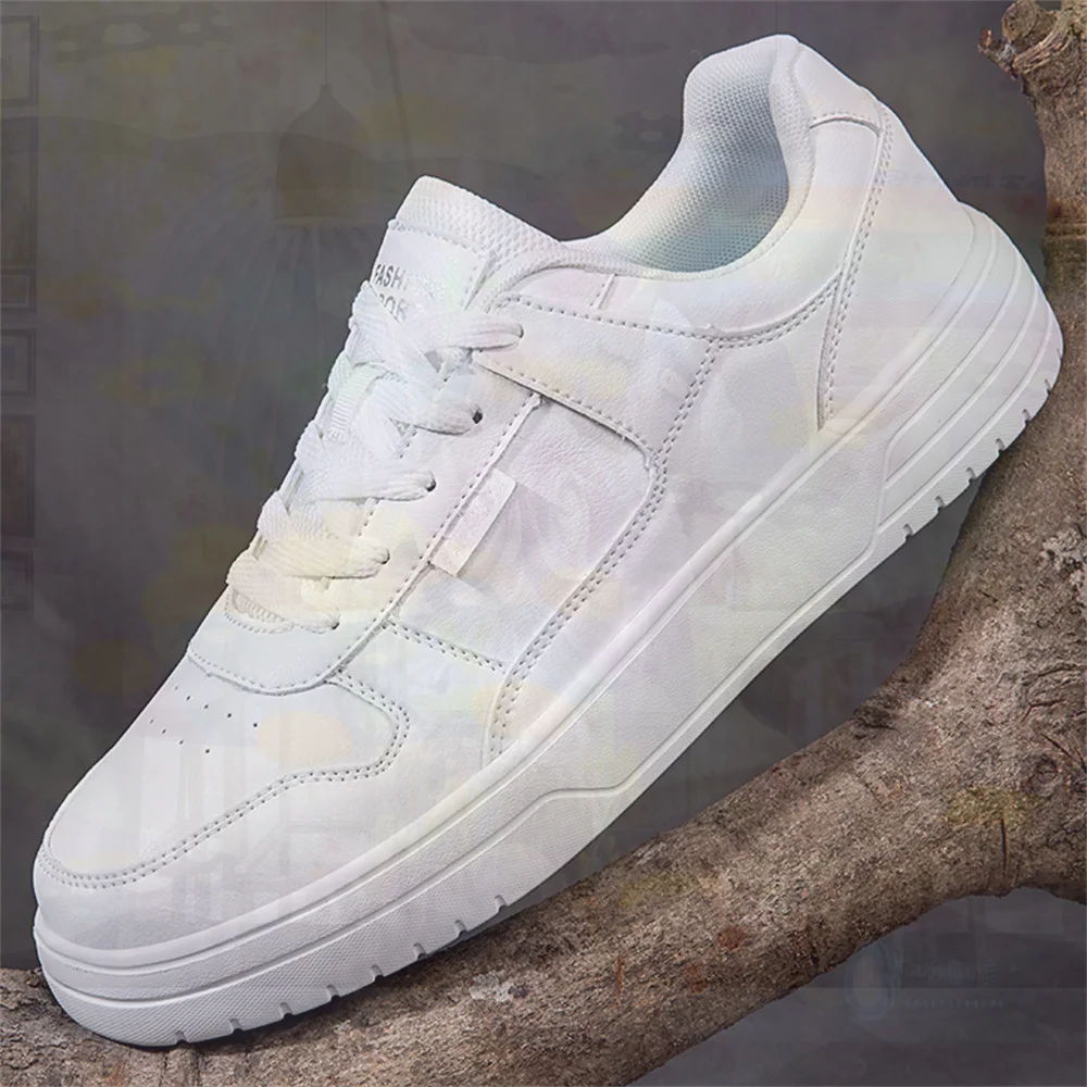 With Ties PU Leather Shoes 41 Tennis Size 47 Man Minimalist Sneakers Sports Leading Sports Runing Zapato Tenismasculine view 3