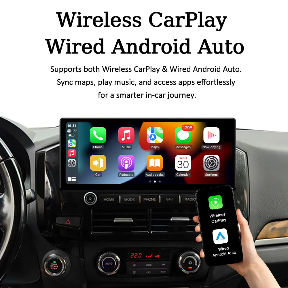 12.3 inch for Hyundai Starex H1 2007 - 2015 Android Auto Car Radio Mutimedia Player GPS Navigation Bluetooth  4G  DSP WFi QLED