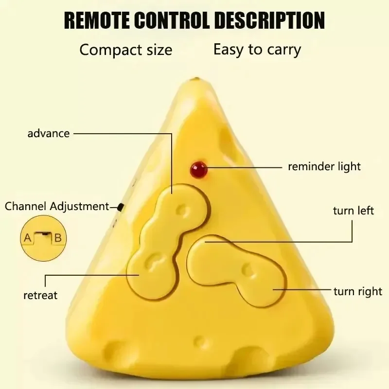 Remote Control Mouse And Cat Toy Simulation Induction Animal Toy Remote Control Mouse Intelligent Obstacle Avoidance Cat Toy