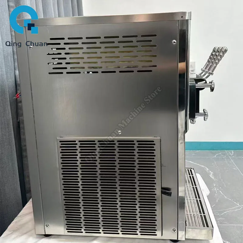 Ice Cream Machine Desktop Small Brand New Mirror Style 3-Head Soft Ice Cream Machine By Sea