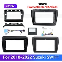 QSZN 9 pulgadas para 2018-2022 Suzuki SWIFT Radio de coche Marco estéreo Fascia Auto Android Multimedia GPS arnés de cableado Kit Canbus