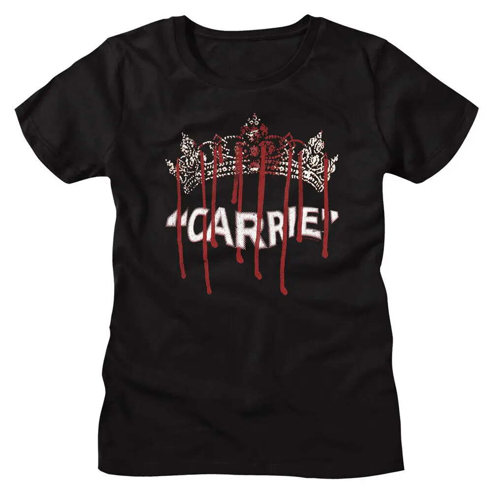 Carrie 1976 Horror Movie Bloody Prom Queen Tiara Sissy Spacek Women's T Shirt