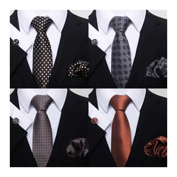 Veel Kleur Hot Koop 2023 New Design Wedding Present Zijden Stropdas Pocket Pleinen Set Stropdas Pak Accessoires Mannen Bloemen Lover dag