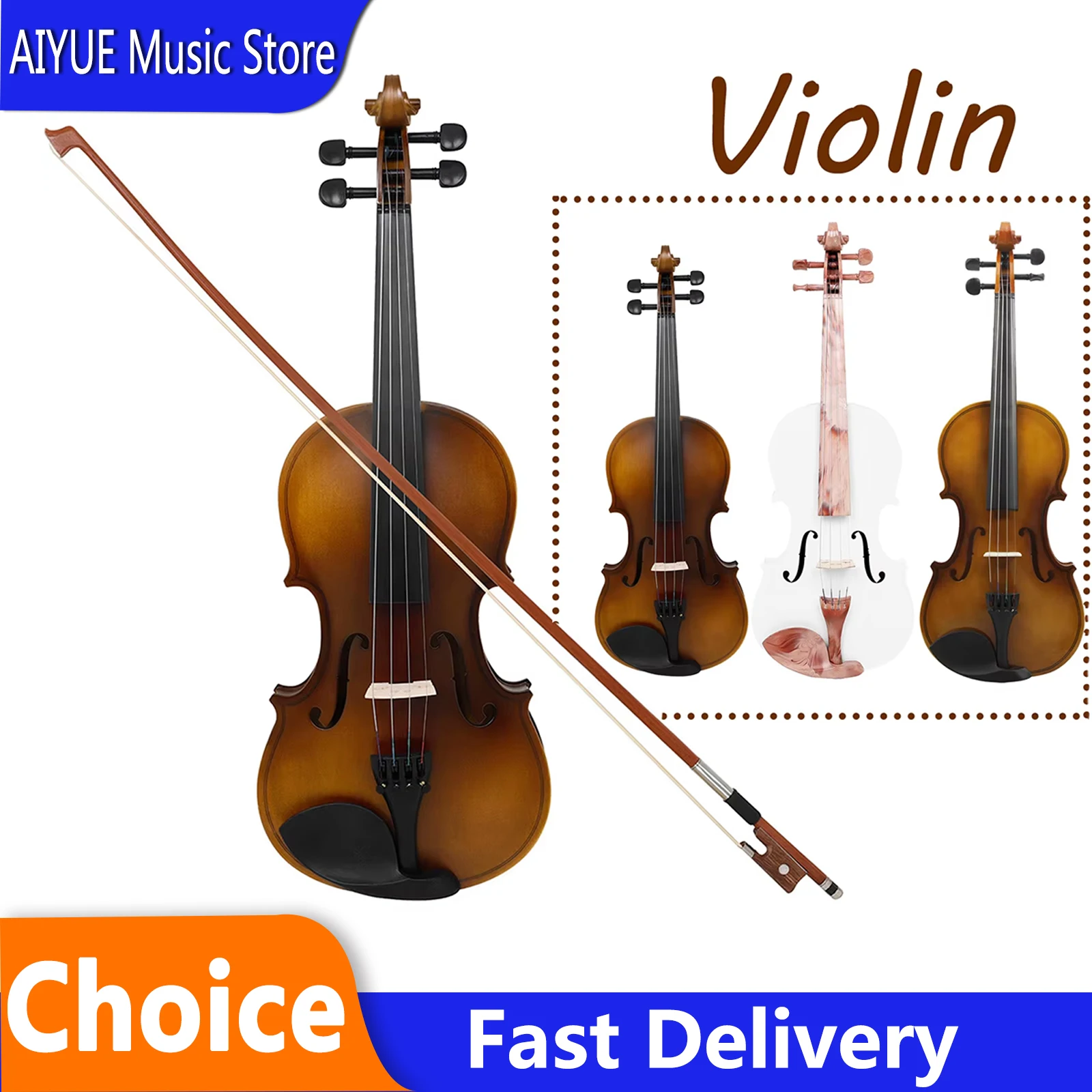 

Скрипка AstonVilla для начинающих, набор для музыкальных занятий, музыкальный инструмент, изысканное исполнение, реквизит для выступлений