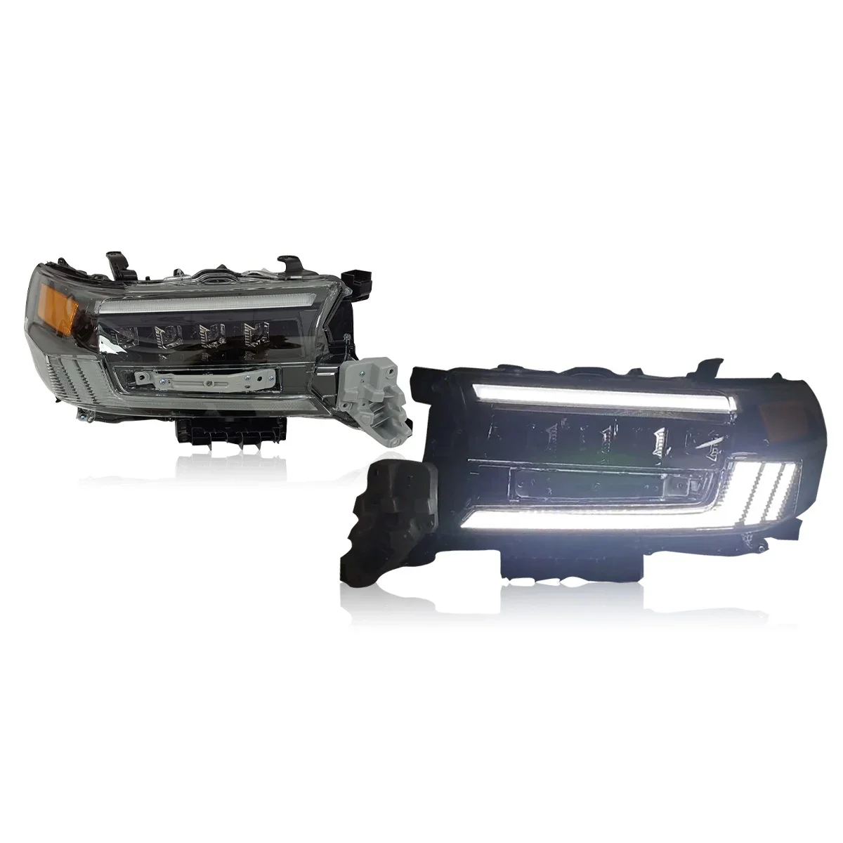 

TYPY Car For Toyota Land Cruiser Headlight Upgrade Modified New DRL Dynamic Turn Signal LED Headlight Auto Accessories 2016-2020