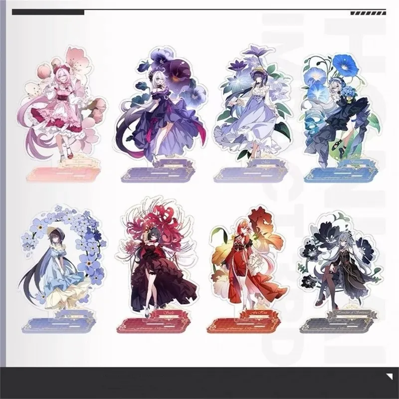

Honkai Impact 3 Elysia Seele Kiana Rosa Flower Dynasty Spring Season Series Homebrew Acrylic Stand Model Desk Decoration Gifts