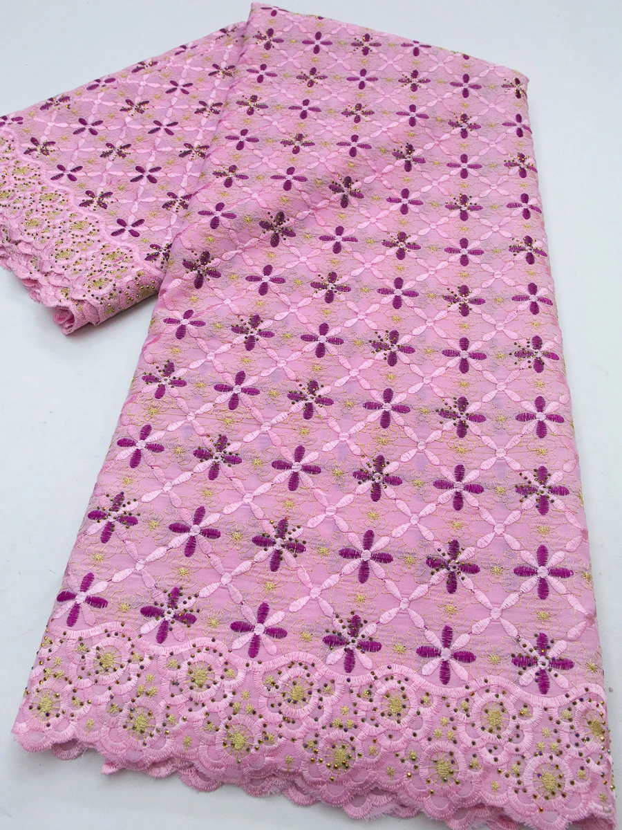 African Lace Fabric High Quality Lace Swiss Voile Lace In Switzerland Cotton Lace Fabric For Wedding Party Dress 5 Yards TY4730