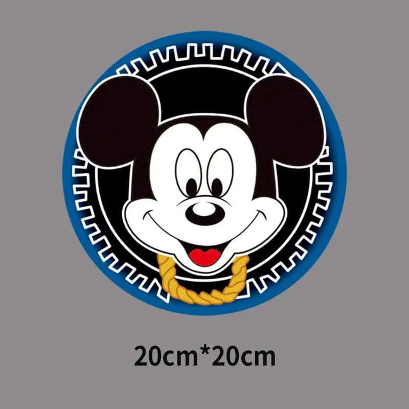 Disney Mickey Mouse żelazko na plastry Hot Transfers odzież z nadrukiem kreskówki Patch koszulka DIY szycie ubrań torba Decration naklejki prezenty