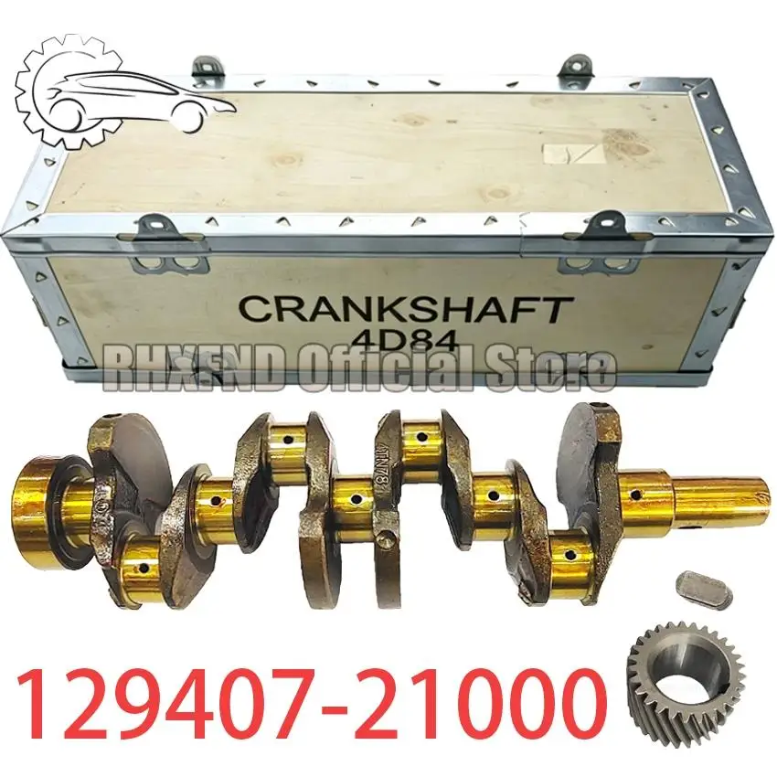 Crankshaft YM129407-21000 for Yan-mar 4TNE84 4TNE88 Komatsu 4D84E 4D88E Engine 