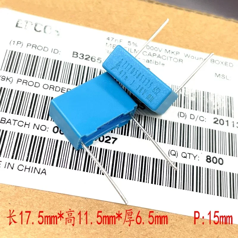 5PCS original EPCOS Siemens MKP 473 47nf 0.047uf 1000v 1kv safety film capacitor P15