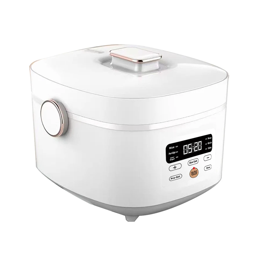 BSCI Factory High Quality Deluxe Reversible Rack Customized logo Program Digital Rice Cooker