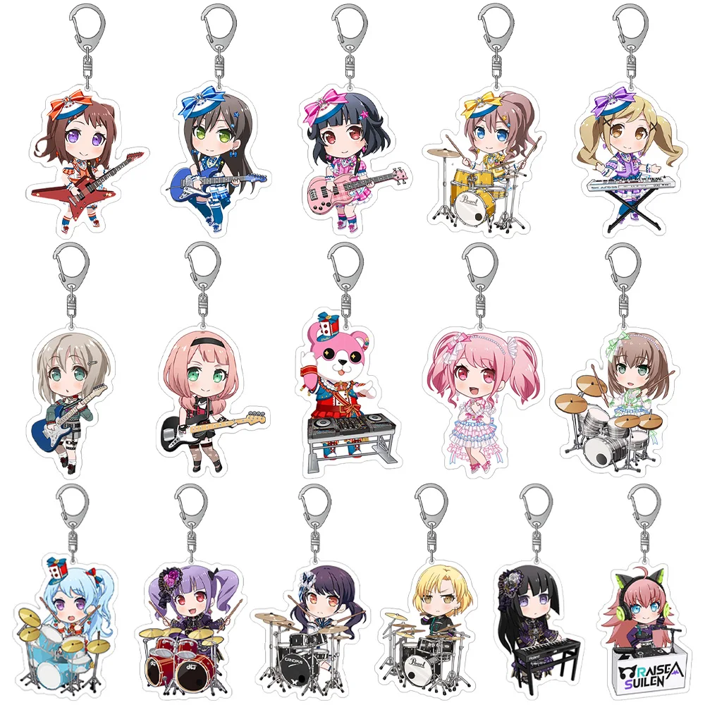 Lucky Seven Store BanG Dream Girl band Aoba Moca Tsurumaki Kokoro Mitake Ran Ichigaya Arisa Acrylic stand anime desk ornament