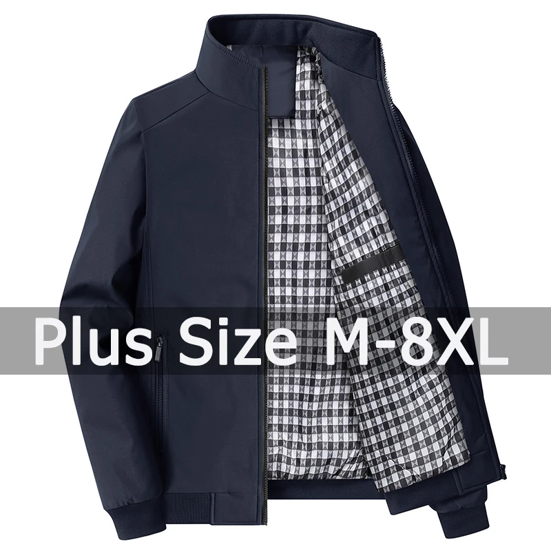 

5XL 6XL 7XL 8XL Plus Size Jacket for Men 40-140kg Autumn Winter Coat Casual Sport Jacket Outwear Jaquetas Masculina De Inverno