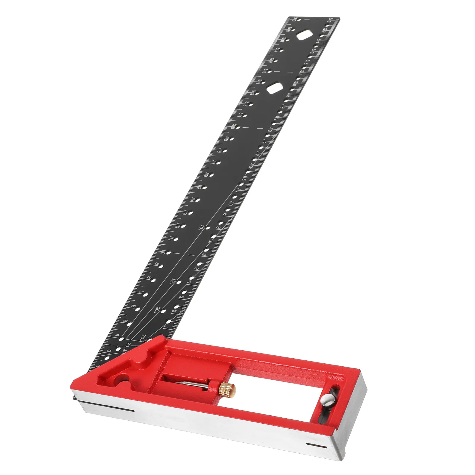 Woodworking Angle Ruler Aluminium Alloy 45 Degree Adjustable Sliding Combination Rotatable Angle Finder for Precise Measuring
