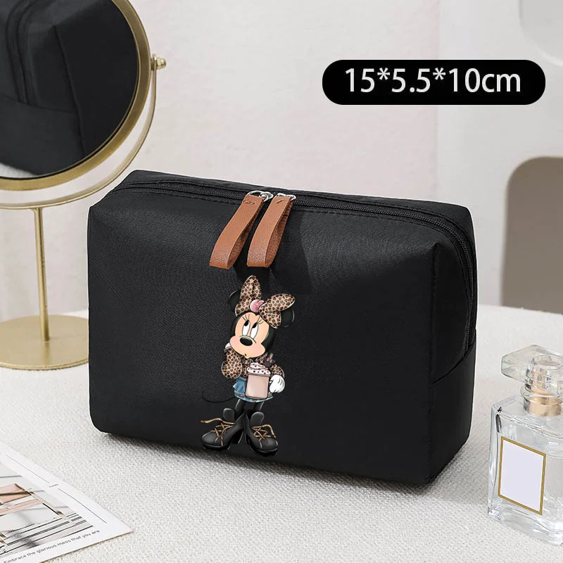 Disney Mickey Minnie Mouse Women\'s cosmetic bag Portable Makeup Bag Travel Storage Toiletry Bag Cosmetics Organizer Storage Bags