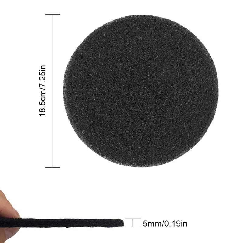 Bacs de remplacement de filtre à charbon actif Comp/2018, poubelles de cuisine, 7.25 amaran, épaisseur ronde, 5mm, paquet de 12 livres