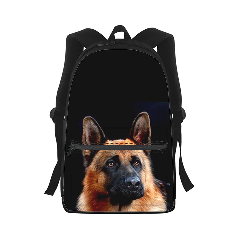 

German Shepherd Dog Men Women Backpack 3D Print Fashion Student School Bag Laptop Backpack Kids Travel Shoulder Bag