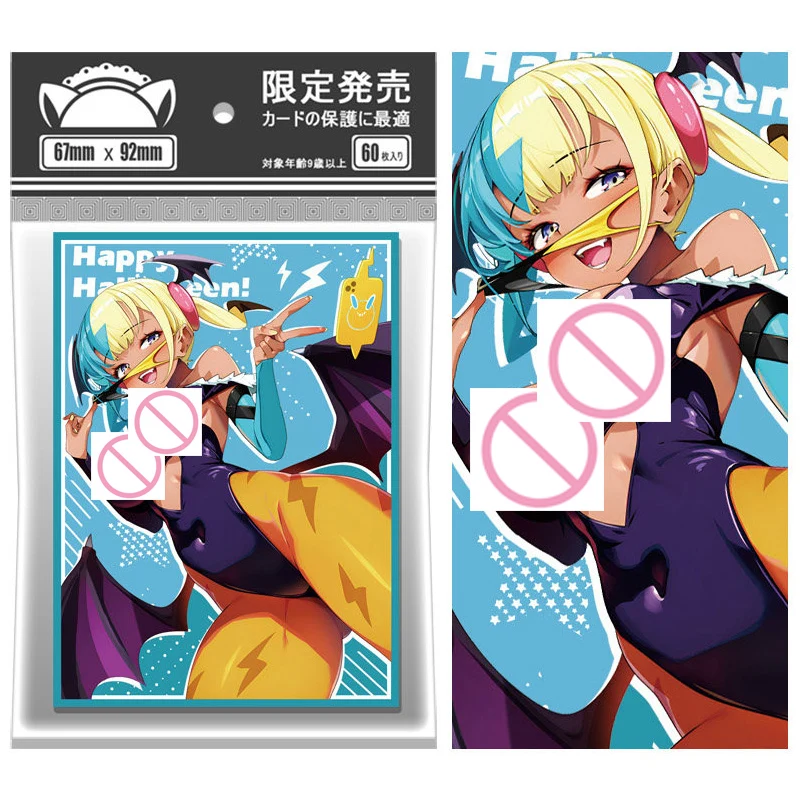 

60 шт./компл. 67X92 мм Ptcg Trainer Canari Card Sleeves Ws Opcg Ptcg Trainer Canari Card Защитный чехол Аниме карты Подарочные игрушки