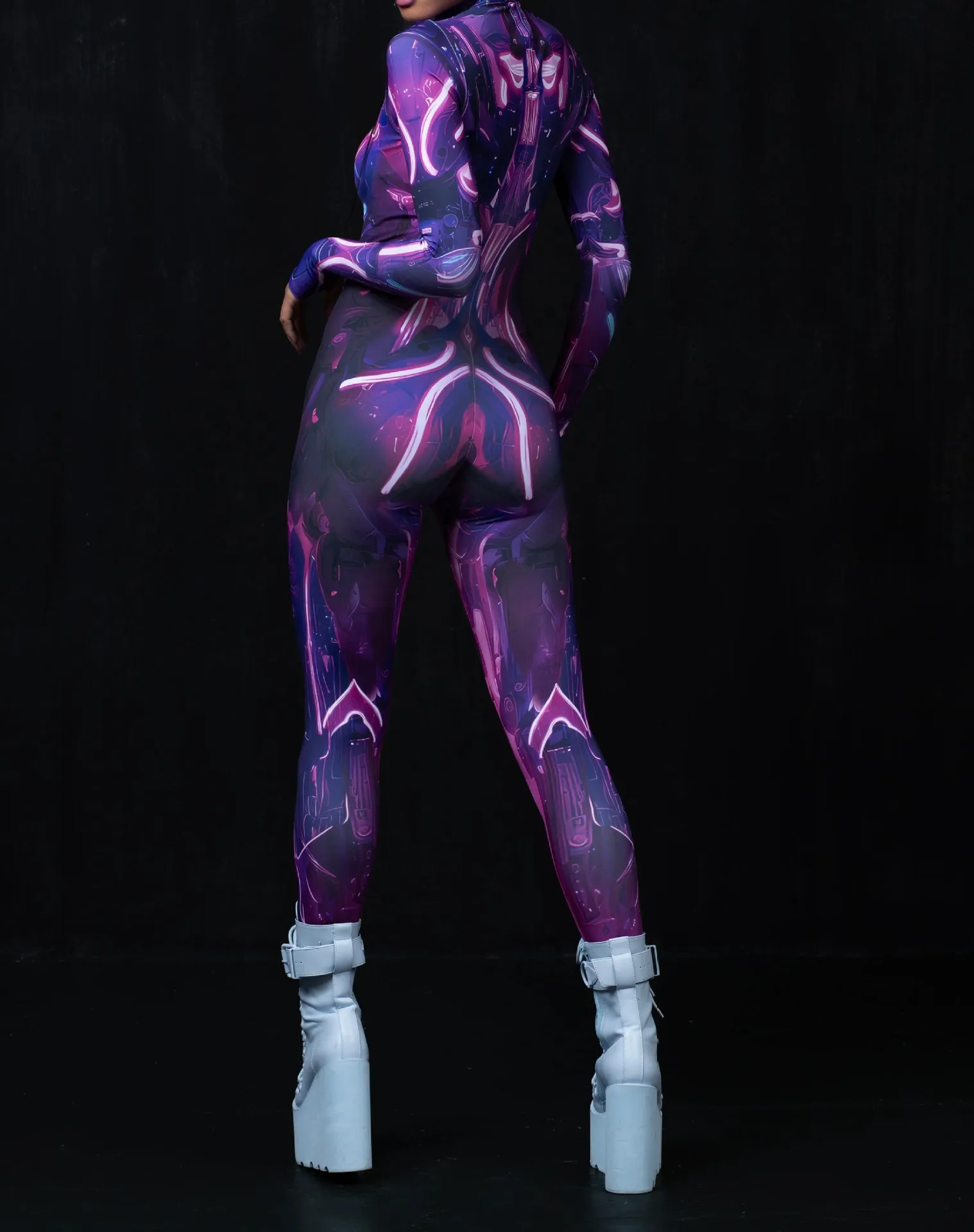 Halloween Bodysuits 3D Digital Printed Adult Cosplay Jumpsuit Costume Halloween Colorful Jumpsuit