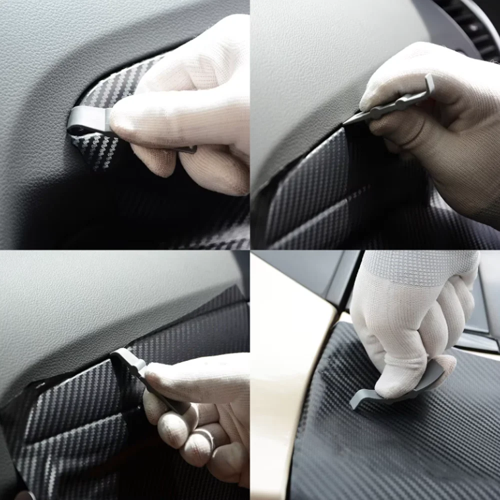 KUNAISI Car Film Wrap Tool Kit Vinyl Spatula Vinyl Scraper Cutter for Vehicle Window Tint Window Tints Tools Squeegee Set