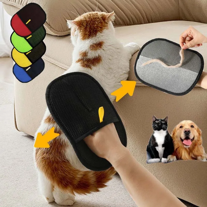 Pet Hair Remover Washable Cat Dog Hair Remover Gloves Brush Remover Hair Pet Cleaning Products Pet Accessories